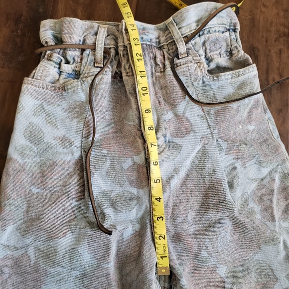 GANNI X LEVIS collab rose print baggy jeans - Picture 9 of 15